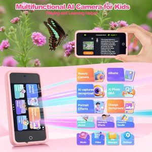 Kids AI Digital Camera with WiFi & Touch Screen HD – Pink
