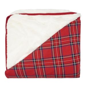 Little Sleepies Christmas Bamboo Blanket – Holiday Plaid