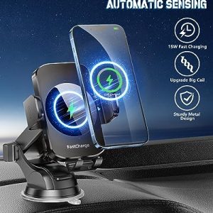 3-in-1 Wireless Fast Car Charger Phone Mount