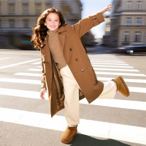 DREAM PAIRS Kids Faux Fur Lined Winter Snow Boots