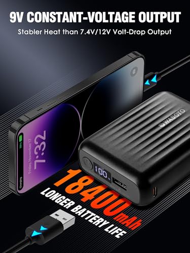 WASOTO Men's Heated Jacket | 18400mAh Battery | Windproof - Image 3