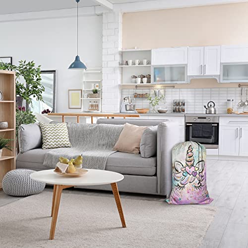 Swono Unicorn Laundry Bag - 28"x40" Locking Drawstring - Image 6