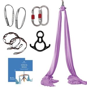 Aum Active Aerial Silks Starter Kit – Flying Yoga Hammock