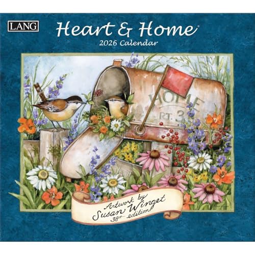 Lang Heart & Home 2026 Wall Calendar - Susan Winget Art