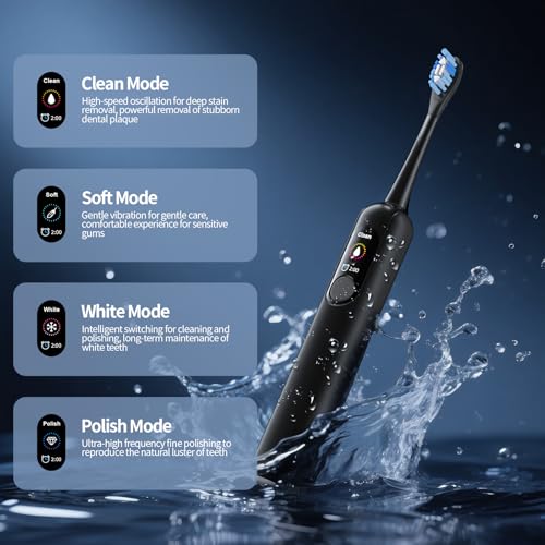 OasiSmile Sonic Electric Toothbrush: LED Display, 4 Modes - Image 3