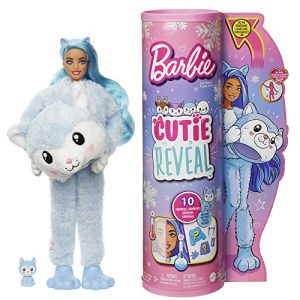 Barbie Cutie Reveal Snowflake Husky Doll – 10 Surprises!