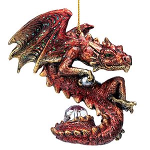 Design Toscano Dragon Christmas Light Protector Ornament