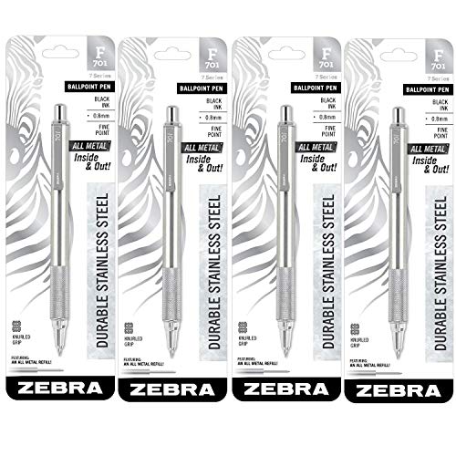 ZEBRA F-701 Ret retractable Ballpoint Pen - Black Ink