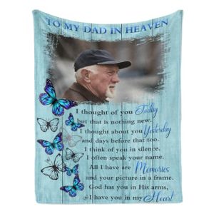 Personalized Memorial Photo Blanket – In Loving Memory
