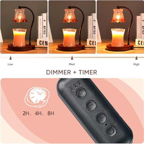Dimmable Candle Warmer Lamp with Timer - Elegant Home Decor - Image 4