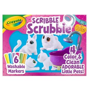 Crayola Scribble Scrubbies Glam Pack – 4 Washable Pets