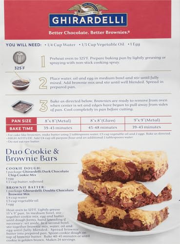 Ghirardelli Double Chocolate Premium Brownie Mix, 18oz - Image 5