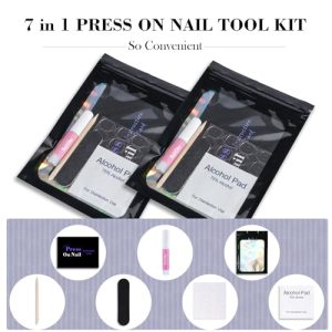 Disposable 20-Set Professional Press On Nail Tool Kit