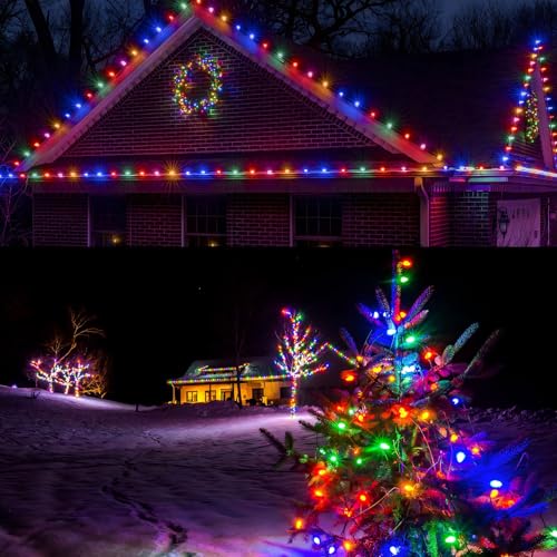 Vintage C9 LED Christmas Lights - 25ft Multicolor Outdoor - Image 6