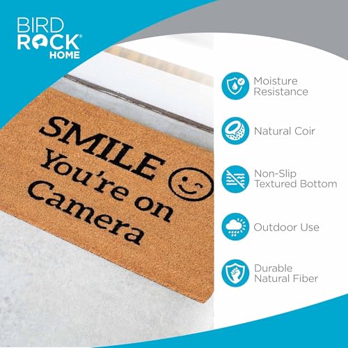 BIRDROCK HOME "Smile You're On Camera" Doormat - 18x30 - Image 3