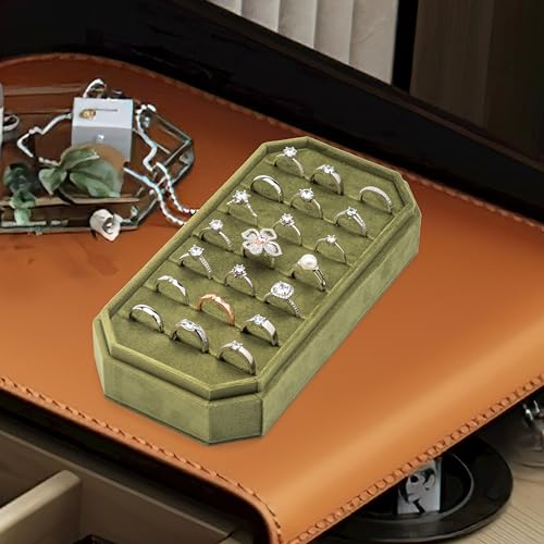 COWFEX Velvet Ring & Earring Organizer Display Tray - Image 6
