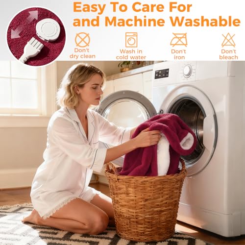 Electric Heated Blanket Throw - 5 Heat Levels, Auto-Off - Image 7