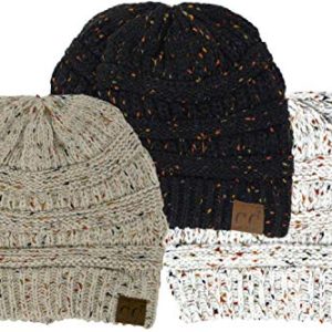 Funky Junque Confetti Beanie 3-Pack – Warm Winter Hats