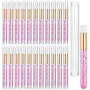 TUZAZO 40pc Pink Glitter Lash & Facial Cleansing Brush Set