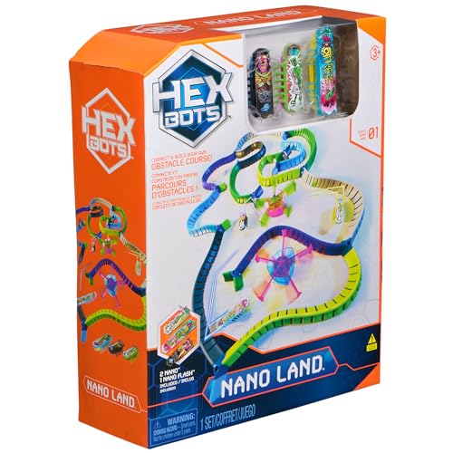 HEX BOTS Nano Land: Sensory Mini Robot Playset for Kids & Cats - Image 8