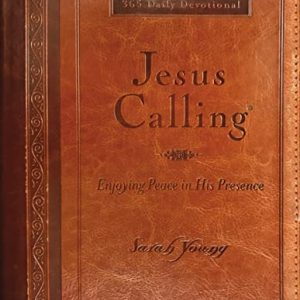 Jesus Calling: Large Text Brown Leathersoft Devotional