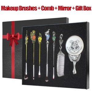 Harry Potter Magic Makeup Brush Set – Comb, Mirror & Gift Box