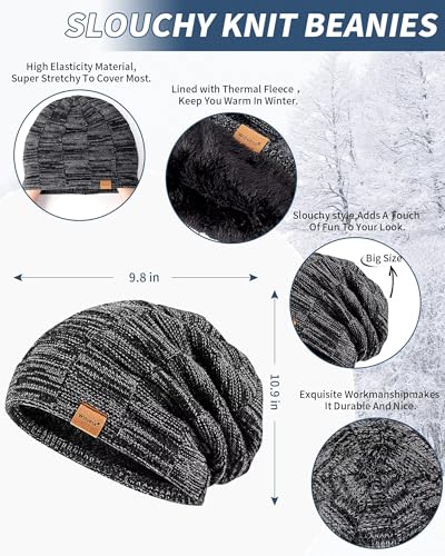 Men's Winter 3-in-1 Warm Set: Beanie, Scarf & Gloves - Image 2