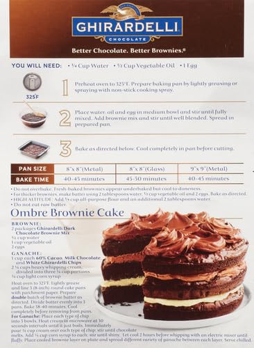 Ghirardelli Dark Chocolate Brownie Mix with Chips, 20oz - Image 5