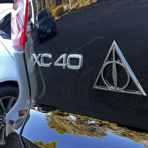 Harry Potter Deathly Hallows 3D Car Emblem - Black Chrome - Image 5