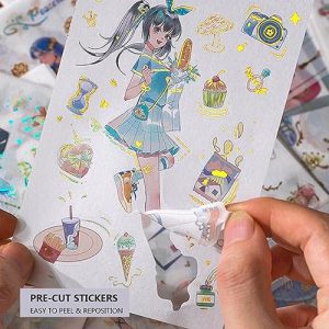 Cute Kawaii Washi Stickers for Journaling & Crafts