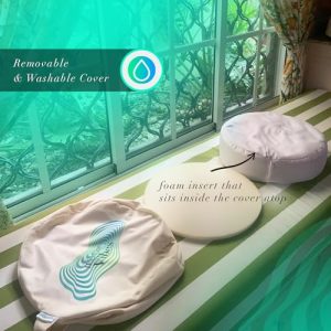 WonderVibes Premium Zafu Meditation Floor Pillow