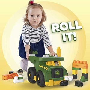 MEGA BLOKS John Deere Dump Truck Building Set