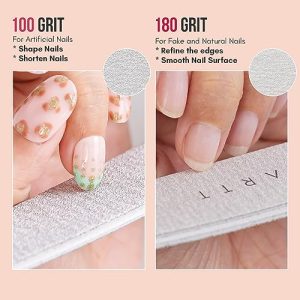 Makartt Nail Files 100/180 Grit – Salon & Home Manicure Kit