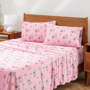 Peanuts Velvetloft Plush Full Sheet Set – Warm Fleece Bedding