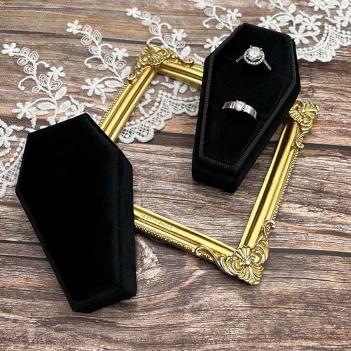 Beatilog Gothic Coffin Ring Box - Double Slot Velvet - Image 5