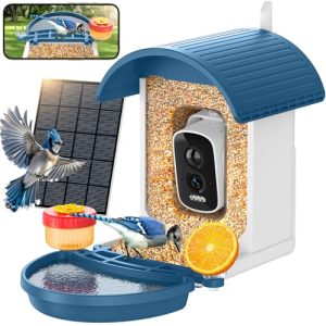 Smart Solar Bird Feeder Camera 5MP AI Night Vision