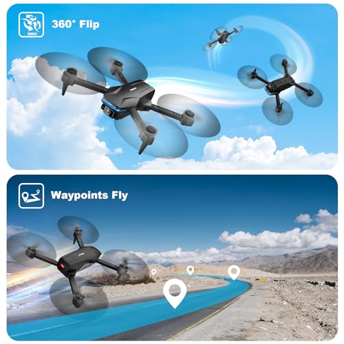 Foldable 1080P HD Drone for Adults - One-Key & 360° Flip - Image 4