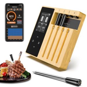 Smart Wireless Meat Thermometer: 4 Probes, Bluetooth App