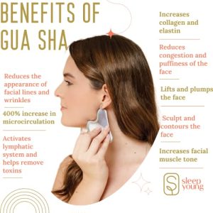 SLEEP YOUNG Stainless Steel Gua Sha: Anti-Aging & Detox