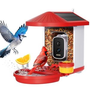 Smart Bird Feeder with Camera – 4K HD, Solar Powered