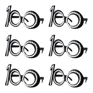 100th Birthday & Anniversary Glasses – 6 Pack Novelty Props