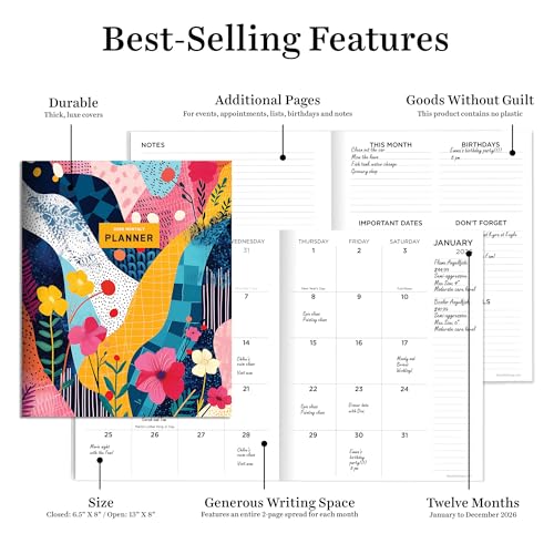 TF Publishing 2026 Colorful Monthly Planner - 12 Months - Image 4