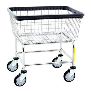 R&B Wire® Heavy Duty Narrow Laundry Cart – 2.0 Bushel