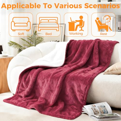 Electric Heated Blanket Throw - 5 Heat Levels, Auto-Off - Image 5