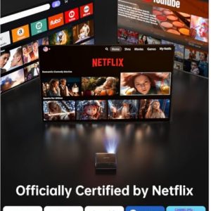 TOPTRO A1 Smart 4K Projector – WiFi 6, Netflix & Dolby Audio