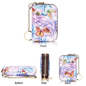 APHISON RFID Leather Zipper Wallet for Women