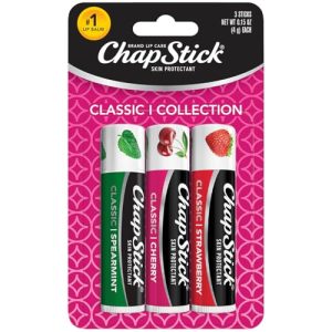 ChapStick Classic Lip Balm 3-Pack: Spearmint, Cherry, Strawberry