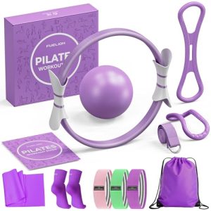 Fuelion Pilates Ring Set: Home Workout for Toning & Flex
