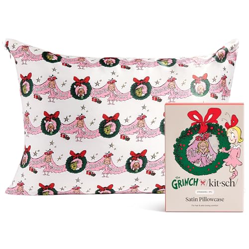 Grinch x Kitsch Satin Pillowcase - Hair & Skin Benefits