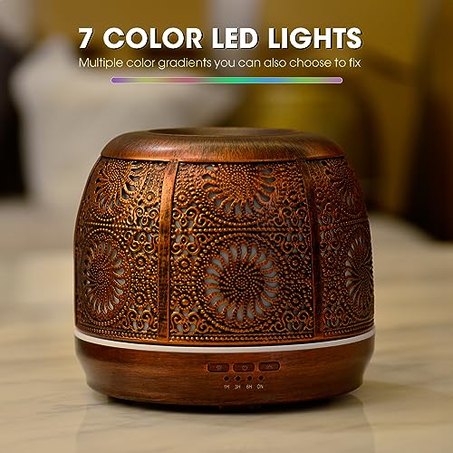 500ML Red Copper Ultrasonic Essential Oil Diffuser - Image 3